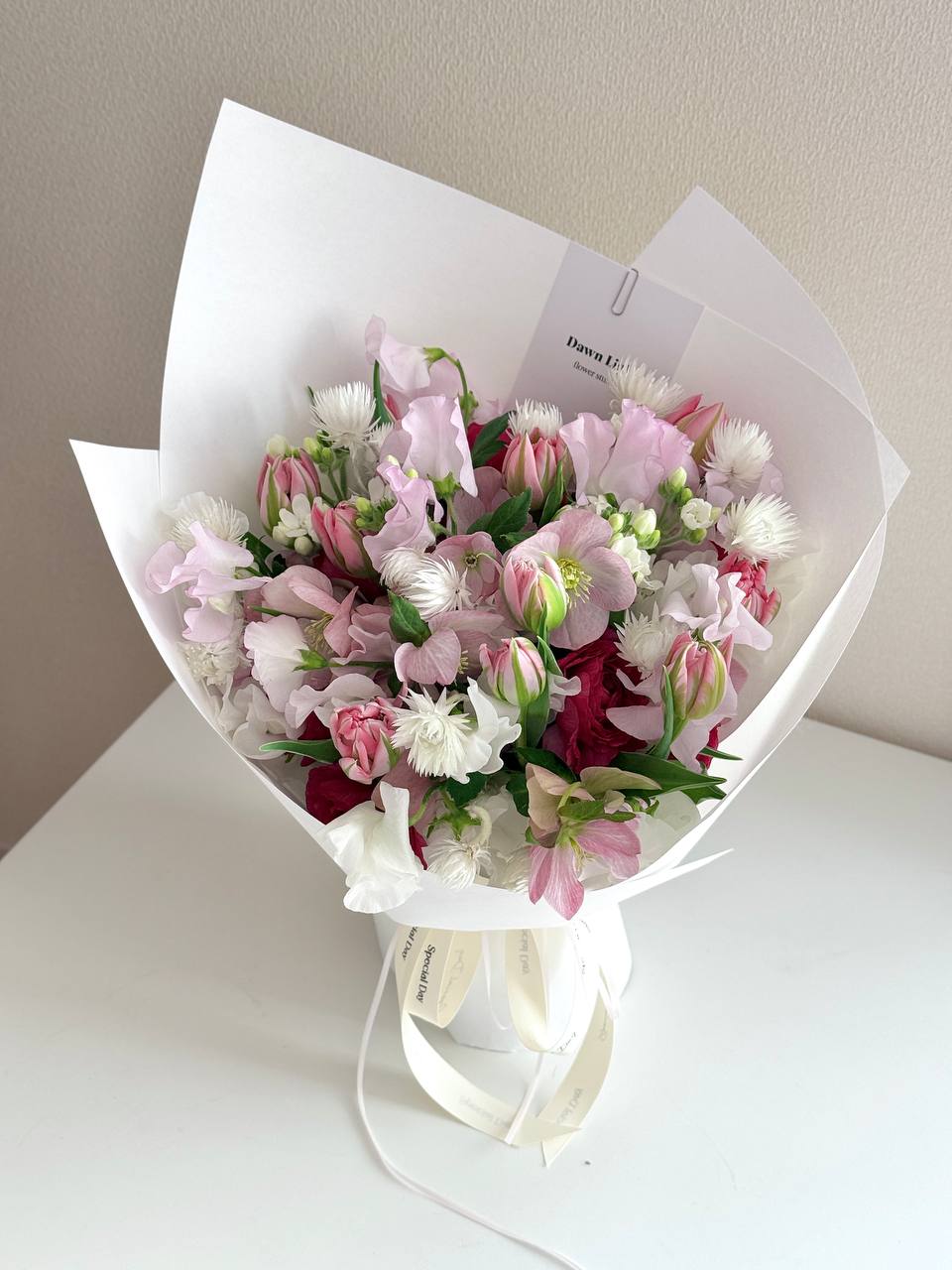 秋のテーブルフラワー作品